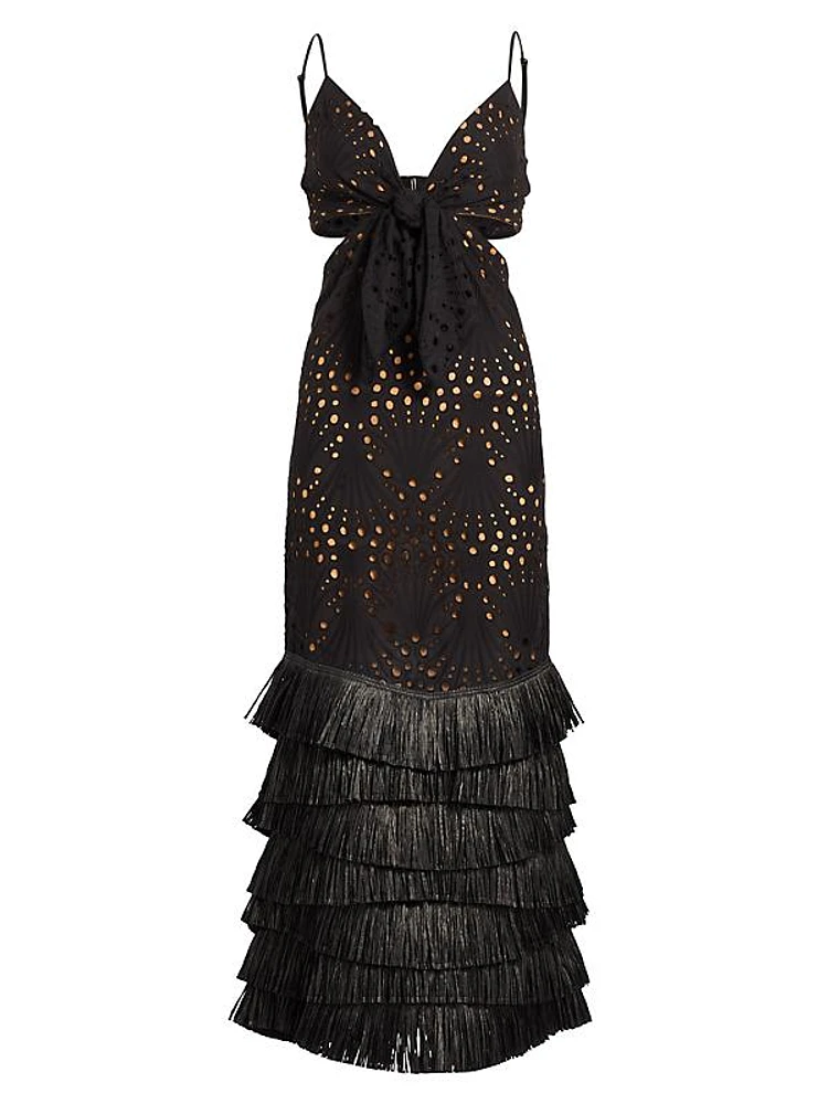 Iconos del Tropico Eyelet Dress