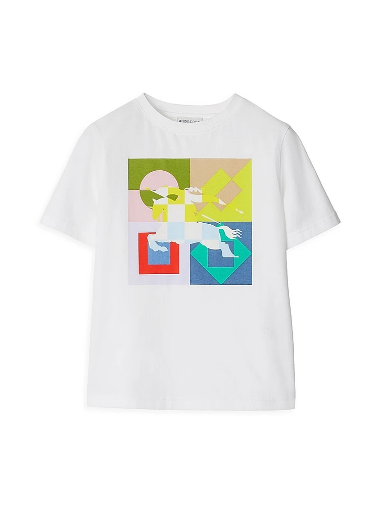 Baby Gir's, Little Girl's & Equestrian Colorblock Graphic T-Shirt