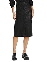 Broadway Coated Midi-Skirt