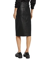 Broadway Coated Midi-Skirt
