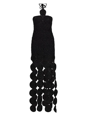 Beep Beep Circle Fringe Maxi Dress