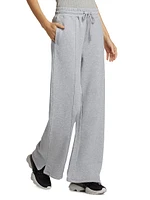 Heart-Motif Cotton-Fleece Sweatpants