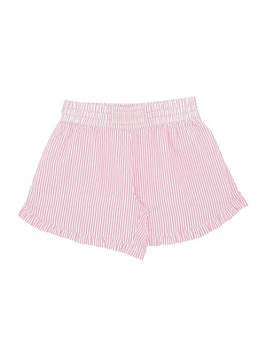 Little Girl's & Striped Cotton Shorts