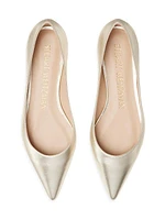 Emilia Metallic Pointed-Toe Flats
