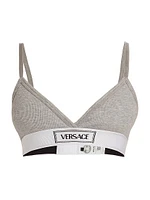 Rib-Knit Logo Bralette