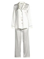 Fine Finishes Silk 2-Piece Pajama Set