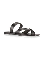 Carter Leather Slip-On Sandals