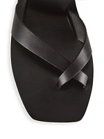 Carter Leather Slip-On Sandals