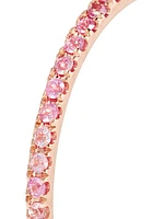 18K Rose Gold & Pink Sapphire Thread Band Ring