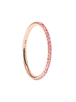 18K Rose Gold & Pink Sapphire Thread Band Ring