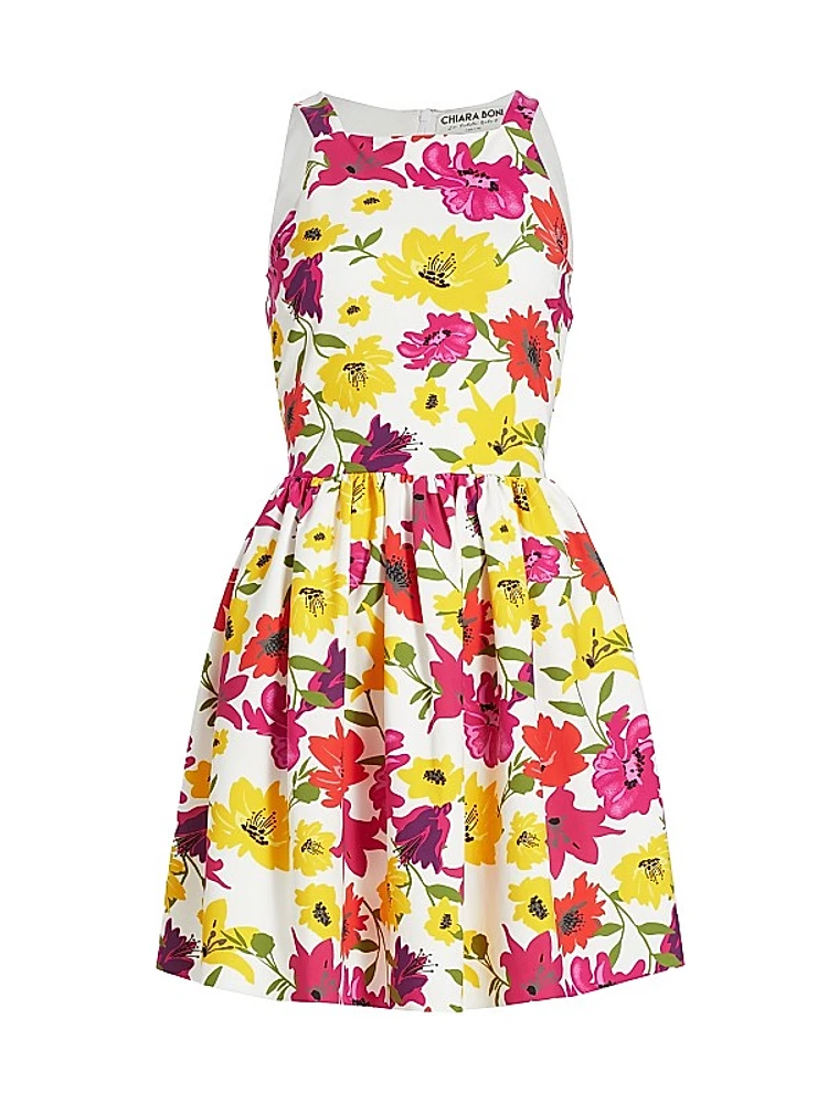 Lastemylar Floral Fit & Flare Dress