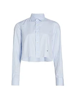 Chambray Cropped Shirt