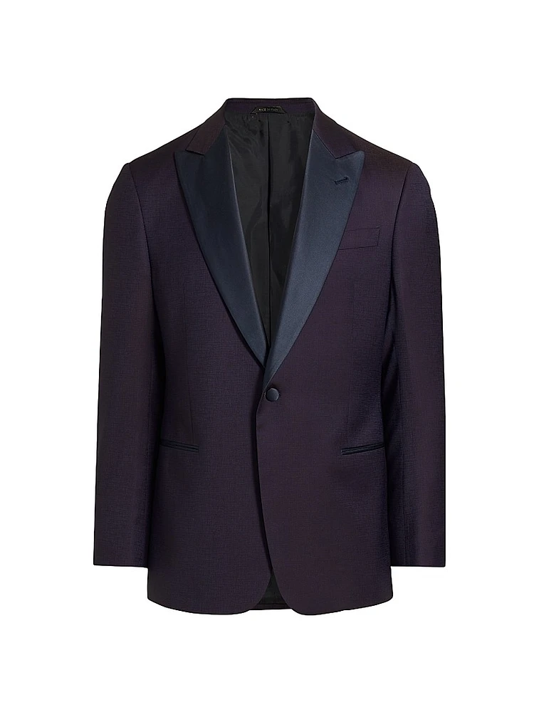 Wool One-Button Dinner Jacket