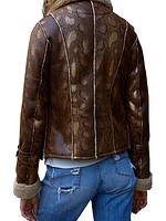 Python Shearling Jacket