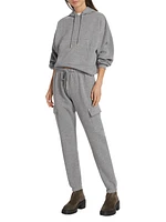 Fleece Cargo Pullover Hoodie