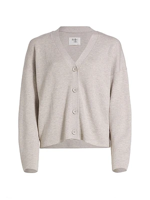 Double-Knit V-Neck Cardigan