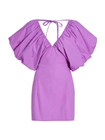Puff-Sleeve Minidress