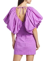 Puff-Sleeve Minidress