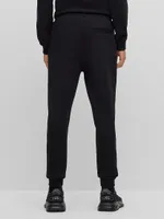 Cotton-Terry Tracksuit Bottoms With Logo Label