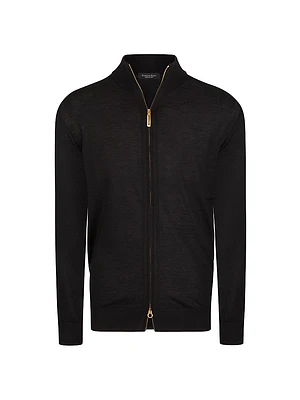 Cashmere And Silk Knit Blouson Sweater