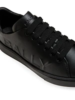 Reka Logo Leather Low-Top Sneakers
