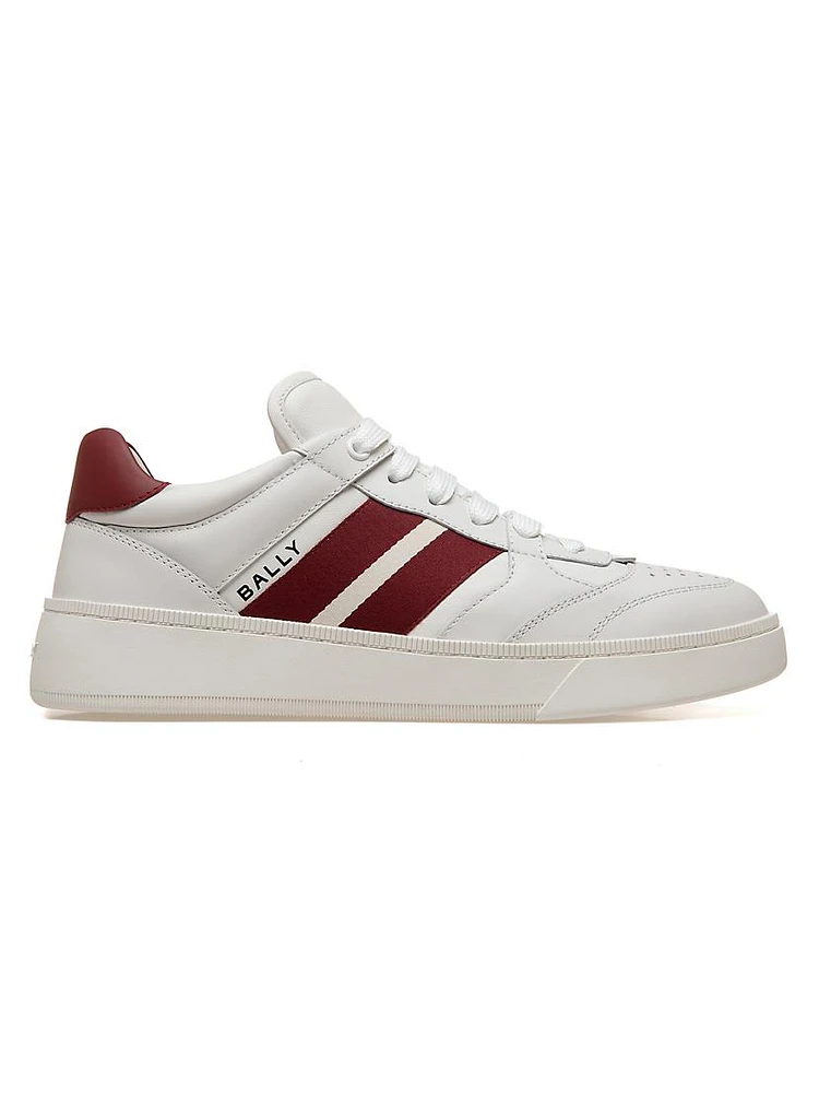 Rebby Striped Leather Low-Top Sneakers