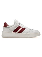 Rebby Striped Leather Low-Top Sneakers