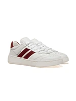 Rebby Striped Leather Low-Top Sneakers