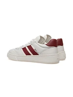 Rebby Striped Leather Low-Top Sneakers