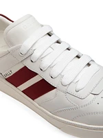 Rebby Striped Leather Low-Top Sneakers