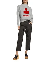 Moby Logo Cotton-Blend Sweatshirt