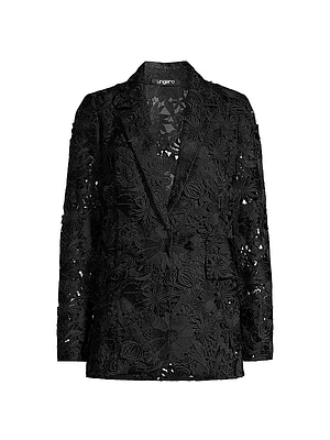 Kehlani Floral Eyelet Jacket