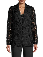 Kehlani Floral Eyelet Jacket