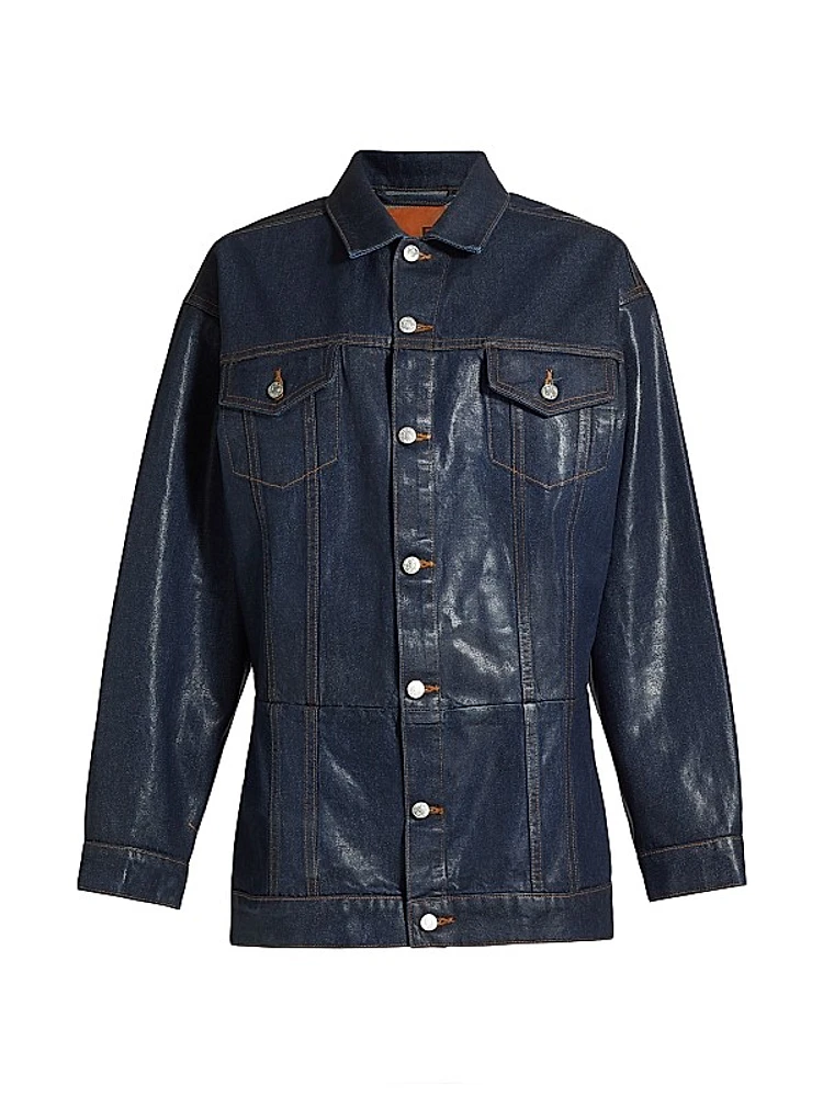 Webster Rigid Denim Trucker Minidress