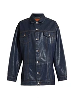 Webster Rigid Denim Trucker Minidress