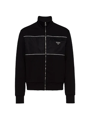 Sweatshirt With Re-Nylon Details