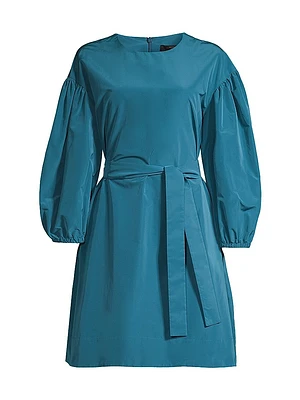 Jangy Cotton-Blend Puff-Sleeve Minidress