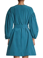 Jangy Cotton-Blend Puff-Sleeve Minidress