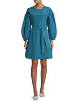 Jangy Cotton-Blend Puff-Sleeve Minidress
