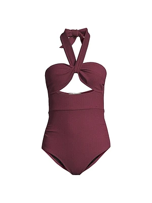 Ella Twist-Front One-Piece Swimsuit