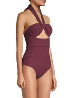 Ella Twist-Front One-Piece Swimsuit