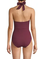 Ella Twist-Front One-Piece Swimsuit