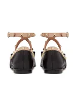 Rockstud Ballerina Flats Nappa Leather