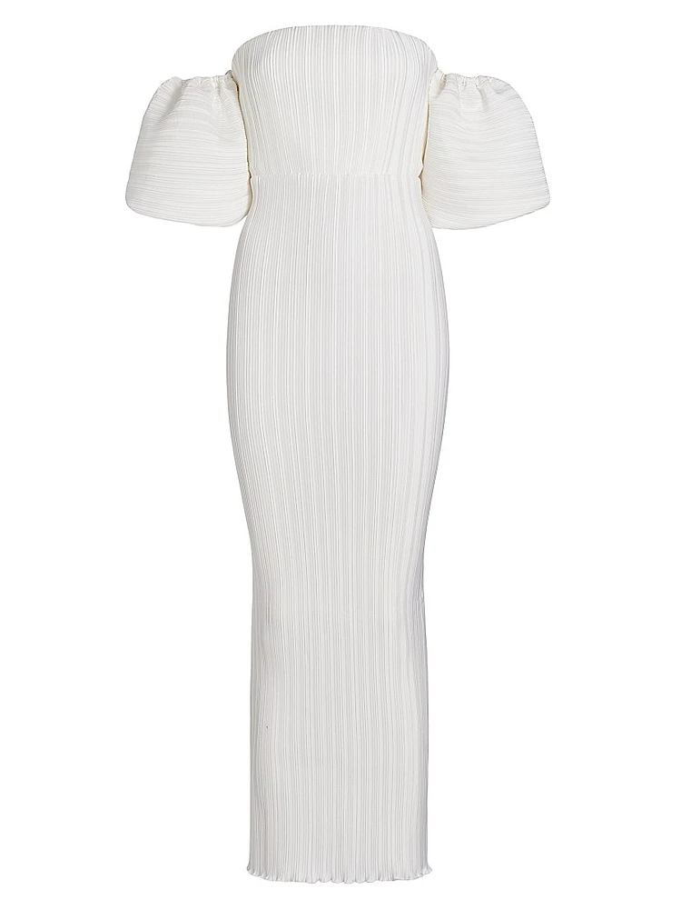 Bridal Sirene Puff-Sleeve Gown