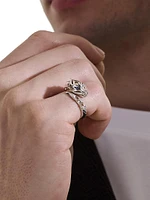 Naga Dragon Sterling Silver & Sapphire Ring