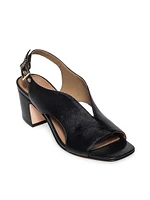 Bedford Leather Mid Heel Sandals
