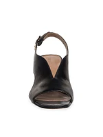Bedford Leather Mid Heel Sandals