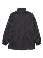 Diagonal Allover Fluid Tracksuit Jacket