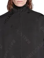 Diagonal Allover Fluid Tracksuit Jacket