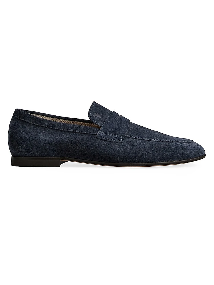 Moc-Style Suede Loafers